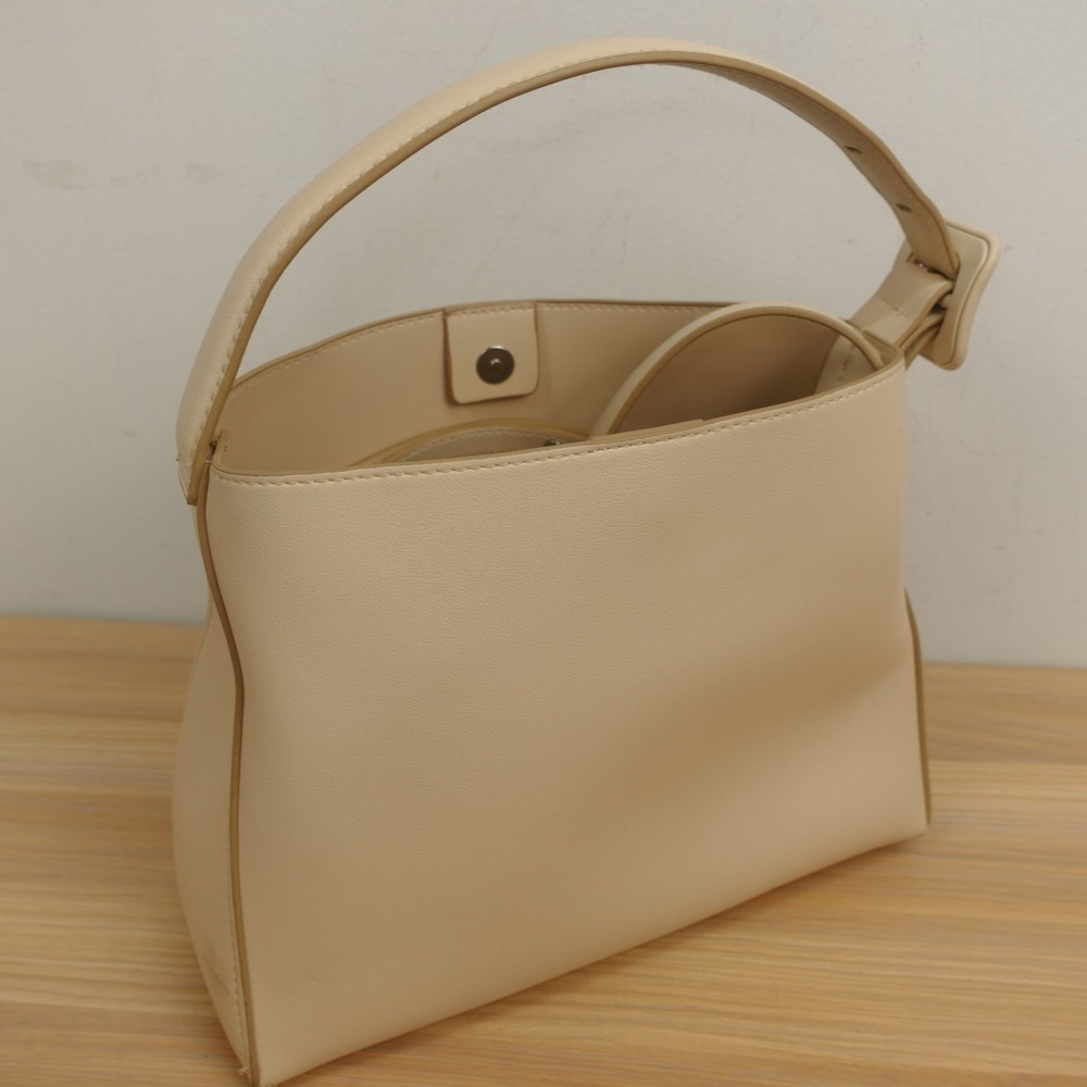 MNG Mango Womens Shopper Bag Cream Neutral Clean Girl Shoulder Crosbbody 2 Way